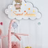 Lampa veghe personalizata ursulet cu rochita old rose