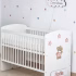 Patut bebe personalizat ursulet cu rochita old rose