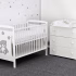 Patut bebe personalizat ursulet cu burtica pufoasa gri-bej deschis