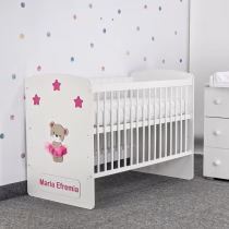 Patut bebe personalizat - ursulet cu fustita ticlam