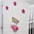 Patut bebe personalizat - ursulet cu fustita ticlam