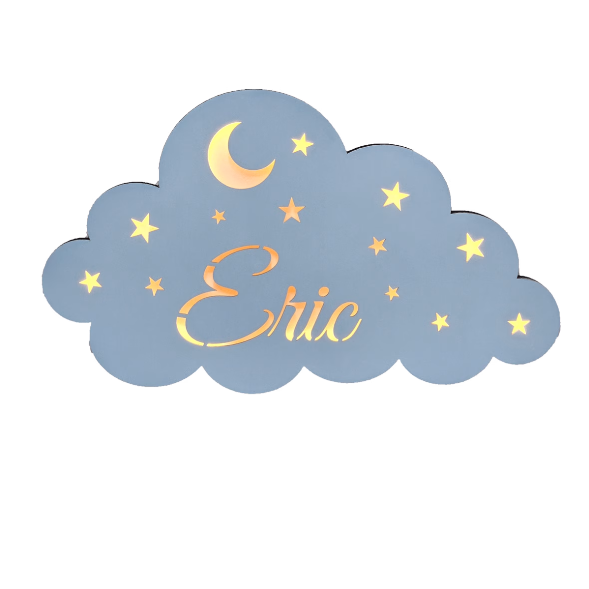 Lampa veghe personalizata cu nume – albastru