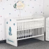 Pătuţ bebe cu dinozaur turcoaz prafuit